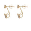 Minimalist 0.8 CT Round Diamond Ear Jackets Set in 14K Yellow Gold, Multiwear Earrings - Virani Jewelers