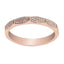 0.17CT Modern Diamond Ring Set in 14K Rose Gold - Virani Jewelers