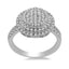 0.9CT Diamond Double Halo Ring set in 14K White Gold - Virani Jewelers