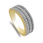 Multi-row Pave 0.77CT Diamond Band Set in 14K Yellow Gold - Virani Jewelers