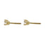 0.4 ct Diamond solitare stud earrings in 18k yellow gold - Virani Jewelers