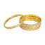 22K Multitone Gold Bangles W/ Cubic Zirconia Set of Four - Virani Jewelers