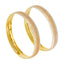 22K Yellow, White & Rose Gold Diamond Cut Gold Bangles, Set of 2 - Virani Jewelers