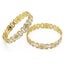 22K Two Tone Gold XO Bangles, Set of 2 - Virani Jewelers