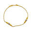 22K Multi Tone Gold Bracelet W/ Glass Blast Pipe & Round Beads - Virani Jewelers