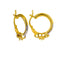 22K Multi Tone Gold Hoop Earrings W/ Prong Set Cubic Zirconia - Virani Jewelers