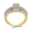 14K Two Tone Gold Art Deco Diamond Pavé Ring - Virani Jewelers