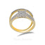 14K Two Tone Gold Diamond Pavé Bridal Ring Set - Virani Jewelers